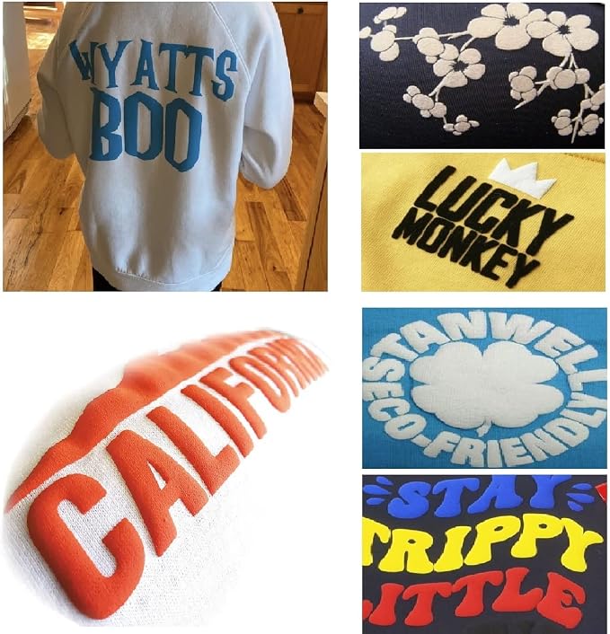 Color Changing Puff Vinyl Heat Transfer, 3D Foaming Heat Transfer Vinyl - Image 4