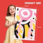 Simetufy 18 x 24 inch 5 Pcs Large Canvas Panels, Flat Painting Boards | Gesso - Image 2