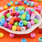 190pcs 14mm Plastics Acrylic Beads Mix Rainbow Color DIY Colorful Mix 10 Color - Image 7
