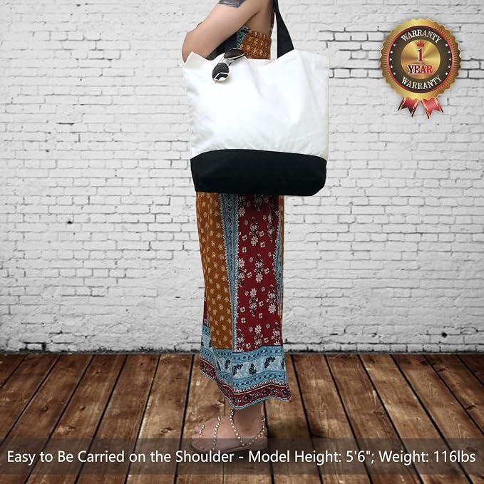 TOPDesign 1 | 3 | 6 | 12 | 24 Pack Super Strong Large 12oz Cotton Canvas Tote - Image 2