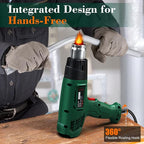 Heat Gun, Heavy Duty Hot Air Gun Kit Dual Temperature Settings 572℉~932℉ - Image 5