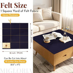 Large Felt Fabric Sheet 36 x 36 Inch, 1.6mm Thick | Soft nonwoven felt - Image 2