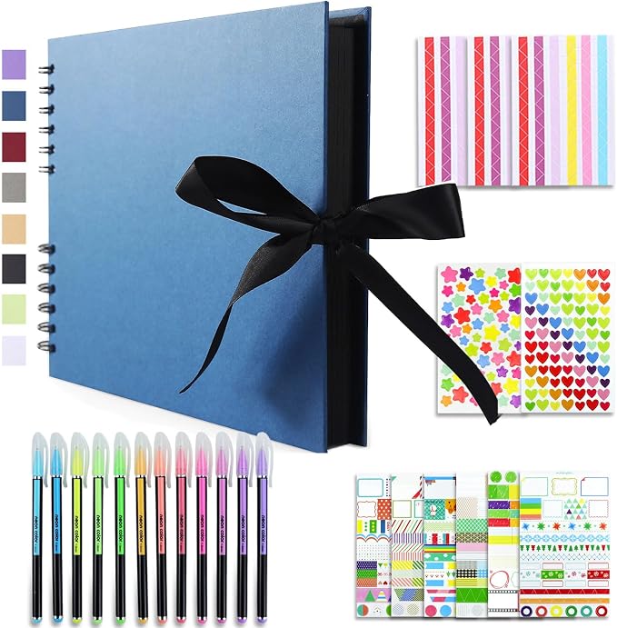 Vienrose Scrapbook Album 80 Pages, DIY Photo Album by Vienrose