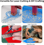 8 Pack Blue Basswood for Laser Cutting, for Laser Engraving, DIY Craft Wood & - Image 5