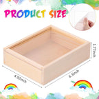 Thyle 24 Pcs Unfinished Wood Display Boxes - Image 2
