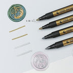 Wax Seal Pen Kit，Wax Seal Pen for Decorating Wax Seal Bead Sticks, Metallic - Image 2