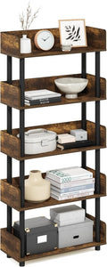 Furinno TURN-N-TUBE 5-Tier Display Shelf, Storage Shelves, Book Shelf, Open by Furinno-FitsYourSpaceFitsYourBudget
