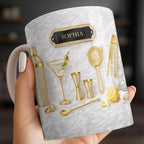 Personalized Cocktail Mug, Custom Name Coffee Cup - Image 2