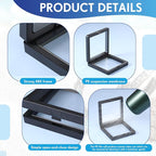 60 Pcs 3D Floating Display Case PE Film Jewelry Storage Box Coins Display Frame - Image 3