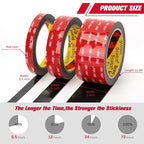 3M Double Sided Mounting Tape Heavy Duty 2" x 15.4 Ft 2 Pack Black 5925 | - Image 4