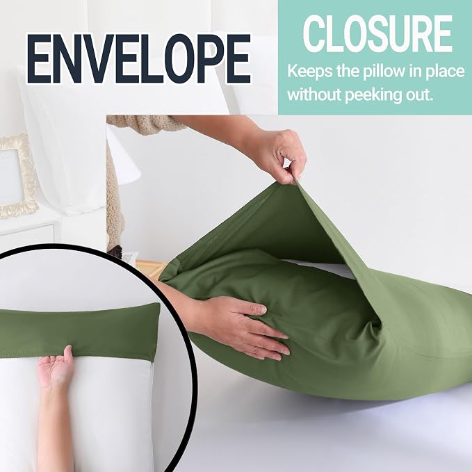 ZPECC Pillow Cases Standard Size Set of 4, 20x26 Envelope Closure Pillowcases - Image 5
