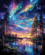 Starry Aurora Lake Puzzles for Adults 1000 Pieces, ImpossibleHard Challenging by FLYHOUR