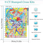 Eiazuiks Stamping Cross Stitch Kit, Full Line DIY Stitching Kit - Image 7