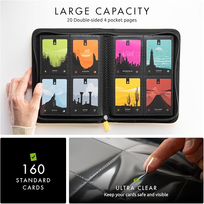 Vault X 4 Pocket Zip Trading Card Binder 160 Cards Exo-Tec | Holds 160 - Image 5