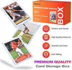 100 Card Sleeves Hard Plastic, Arjiekwei 3"X 4" Baseball Cards Protectors - Image 2