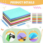 moinkerin 50Pcs Felt Sheets for Crafts - Image 2