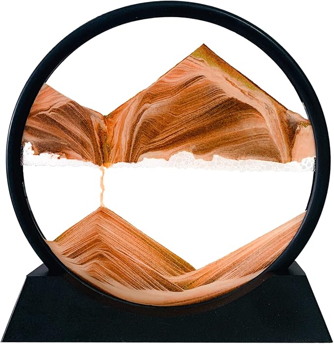 HYUGF 12" Moving Sand Art Picture Decor, 3D Deep Sea Sandscape Liquid Motion by HYUGF