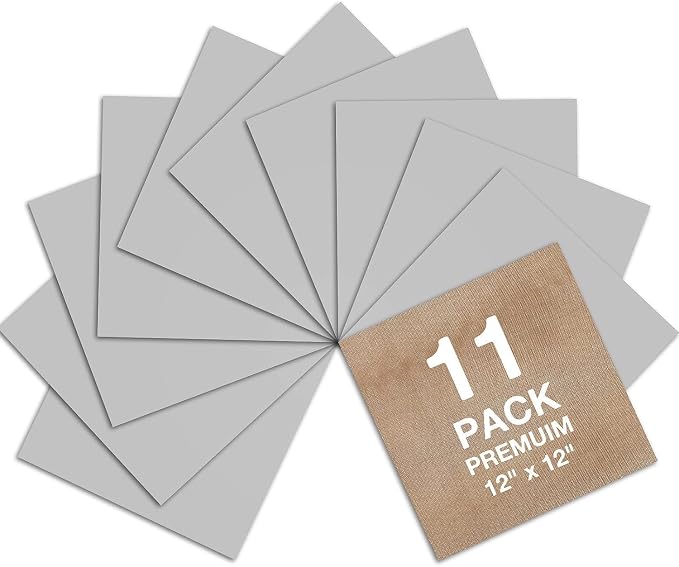 Dysania Silver Heat Transfer Vinyl, 10 Pack 12 x 12in Silver HTV Vinyl | Iron - Image 7