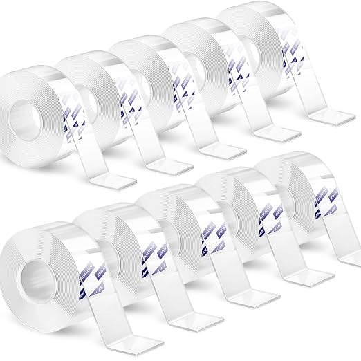 ZMUAXUAN 10 Rolls-9.85 FT Double Sided Mounting Tape Heavy Duty Removable by ZMUAXUAN