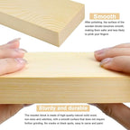4 Pcs Unfinished Wood Blocks, Wood Carving Blocks - Image 4