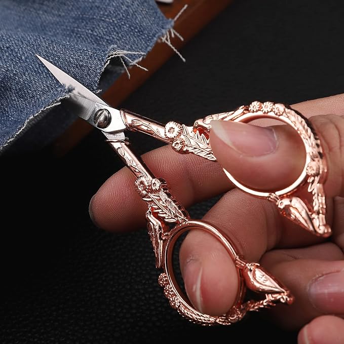 YOUGUOM Sewing Embroidery Scissors – Small Vintage Sharp Pointed Tip Shears - Image 5