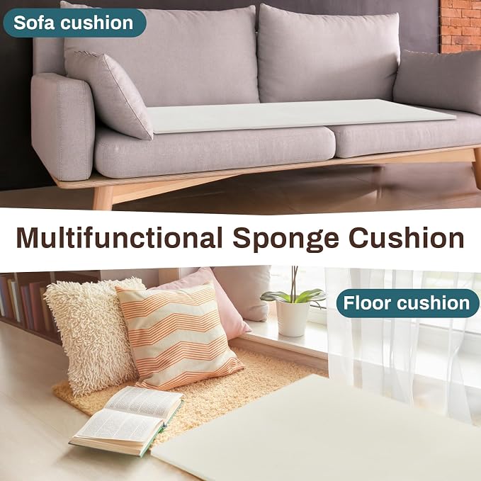 Frienda 2 Pack 80" x 60" x 0.2" Upholstery High Density Craft Sheets Cushion - Image 6