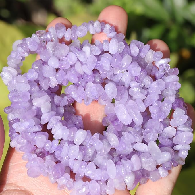 400pcs Natural Chip Stone Beads - Image 3