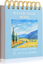 35 Sheets Watercolor Paper Pad 4x4 Inch, 140 lb/300 GSM Cold Press Water Color by Prudiut