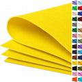Bright Yellow Large Felt Fabric 36" x 36", 1mm Stiff Felt Sheet, Nonwoven Fabric by ZANEXIR