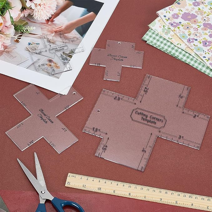 INFUNLY 4 Pcs Box Corner Template by INFUNLY