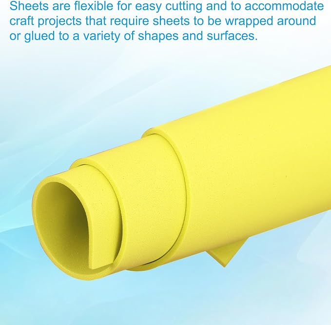 PATIKIL 30 Pack EVA Foam Sheets, Lime Yellow - Image 5