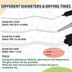 Craft Glue Bottle with Fine Tip, Craft Glue Quick Dry Clear - Image 4