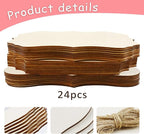 FSWCCK 24 Pieces Unfinished Hanging Wood Sign Blank - Image 5