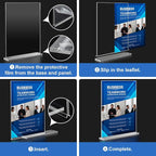 Acrylic Sign Holder 8.5 x 11, 10 Pack Clear Sign Holder Double Sided Table Menu - Image 6
