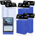 400 Pack Card Sleeves, 200 Matte Blue Trading Card Sleeve and 200 Perfect Fit by Mlikero