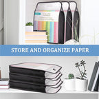Caydo Scrapbook Paper Organizer, 3 Pack Expanding Paper Folio - Image 7