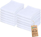 Dish Cloths Cotton| Kitchen Wash Cloth | Shop Towels Absorbent and Lint Free by LITOLinenandTowel