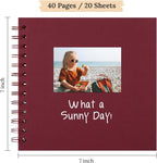 Scrapbook 7x7 Inch DIY Scrapbook Album Hardcover Kraft Paper 40 pages/20 sheets - Image 2