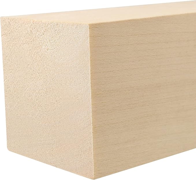 JAPCHET 12 Pieces 6 x 2 x 2 Inch Basswood Carving Blocks, Natural Unfinished - Image 3