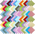 84 Pcs Multicolor Charm Packs for Quiltings, Cotton Quilting Fabric Bundles by Unknown