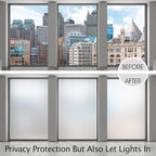 HIDBEA Frosted Window Privacy Film Non-Adhesive, Reusable Window Glass Films - Image 3