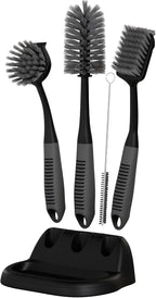 Dish Brush Set of 5 with Holder by TrazonProducts
