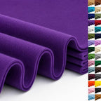 Purple Large Felt Fabric 36" x 36", 1.4 mm Soft Felt Sheet, Nonwoven Fabric by ZANEXIR