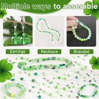 636pcs St. Patrick's Day Glass Beads - Image 6