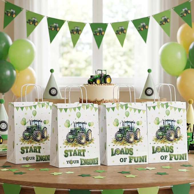 24 Pack Tractor Party Favor Bags, Farm Tractor Gift Bags - Image 5