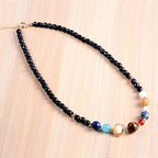 Women Stone Bead Charm Bracelet Universe Galaxy the Eight Planets Nine Planets - Image 3