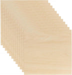12 Pack Basswood Sheets 1/8 x 12 x 12 Inch Plywood Board, Thin Natural by MIVIDE