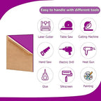2 Pack 12'' x 16'' Translucent Purple Acrylic Sheet, 3mm Thick Acrylic Plastic - Image 4