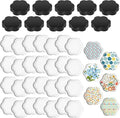 72 Pieces Round Craft Magnets Glass Ceramic Ferrite Magnet by Weewooday