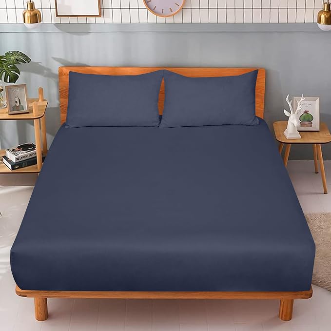 ROYALE LINENS 300 Thread Count 100% Long Staple Combed Cotton Fitted Sheet Twin - Image 9